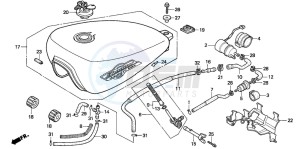 VT600CD2 drawing FUEL TANK (1)