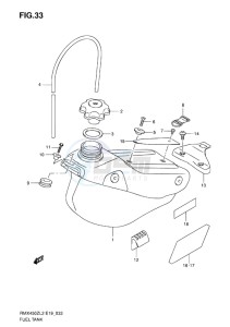 RMX450 drawing FUEL TANK