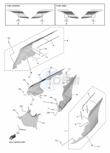 YZF1000 YZF-R1 (B3L7) drawing SIDE COVER