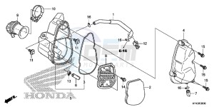 CRF110FD CRF110F Europe Direct - (ED) drawing AIR CLEANER