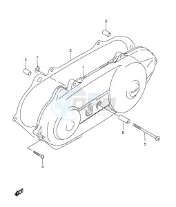 AE50 (E1) drawing CRANKCASE LH COVER