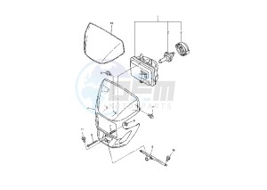 WR F 250 drawing HEADLIGHT