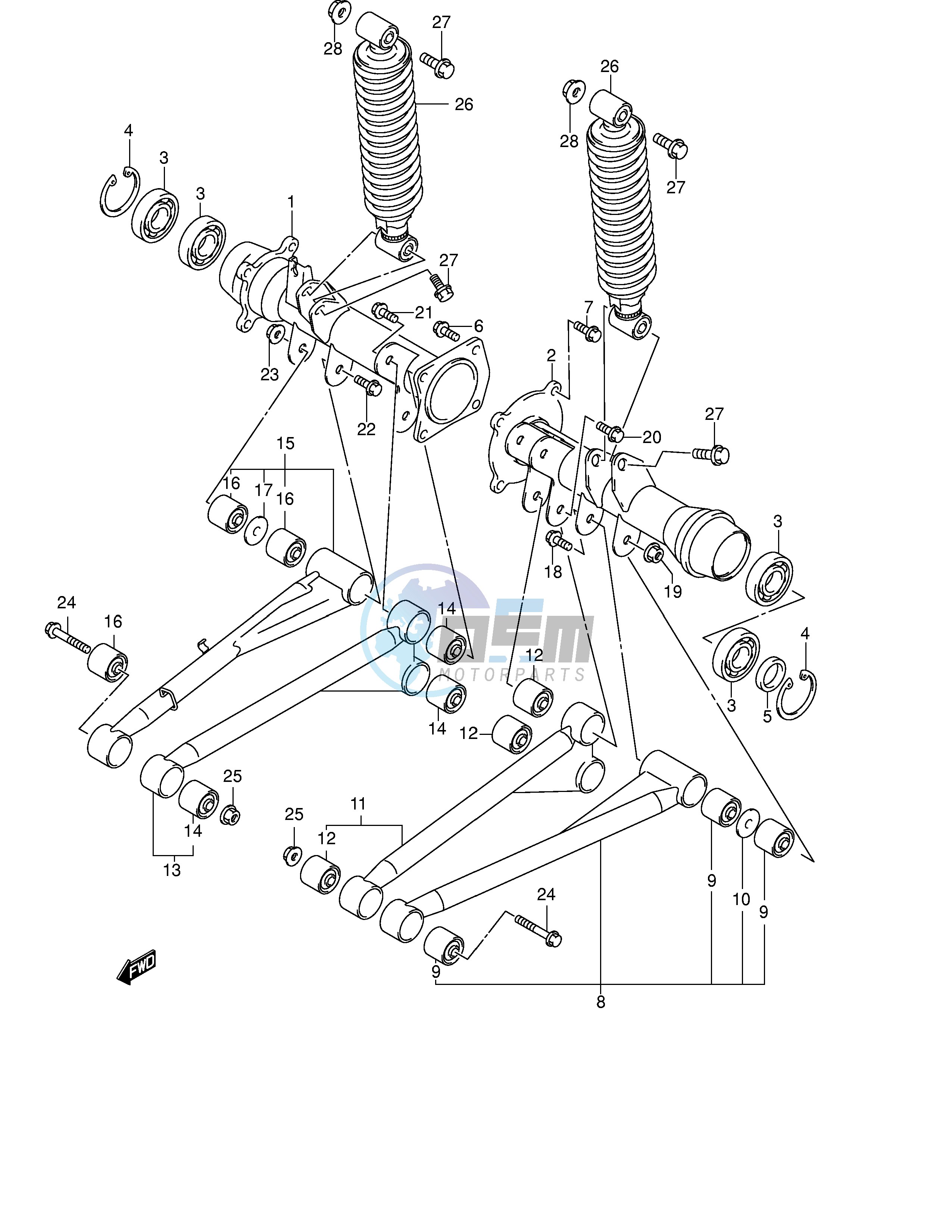 REAR AXLE HOUSING (MODEL Y)