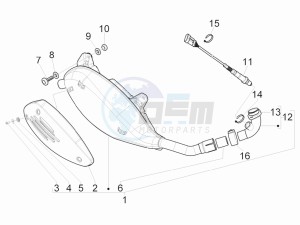 GTV 300 4T 4V ie Touring (USA) USA drawing Silencer