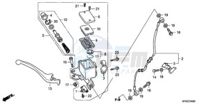 VTR2509 Europe Direct - (ED / LL) drawing FRONT BRAKE MASTER CYLINDER