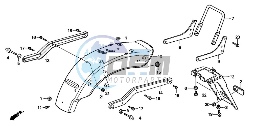 REAR FENDER(CMX250CT)