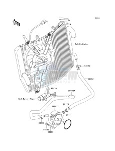 ZX 600 N [ZX-6RR] (N1) N1 drawing OIL COOLER