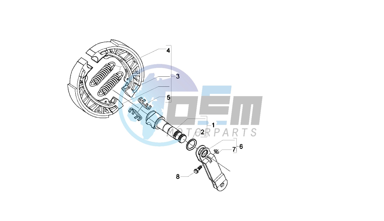 BRAKE SHOE, REAR