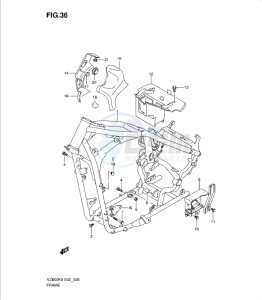 VZ800K9 drawing FRAME (MODEL K5/K6/K7/K8)