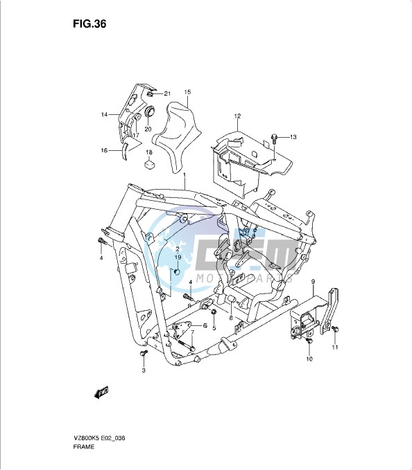 FRAME (MODEL K5/K6/K7/K8)