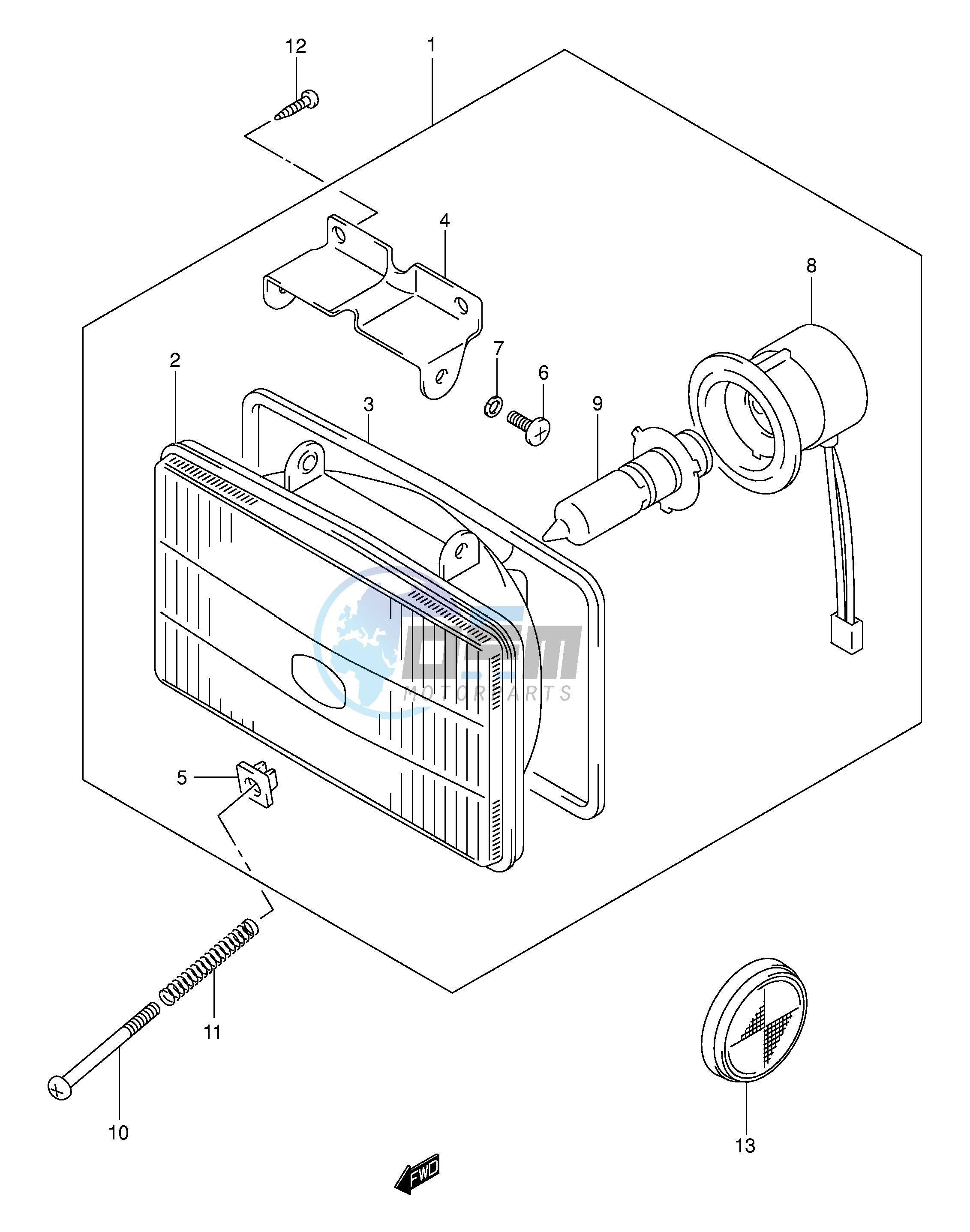 HEADLAMP (MODEL K2 K3 K4 K5)