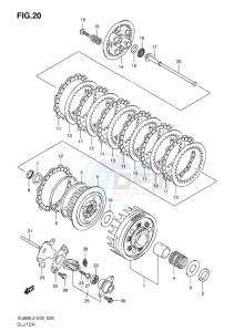 VL800C INTRUDER EU drawing CLUTCH