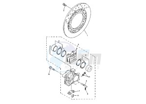 FZS 1000 drawing REAR BRAKE CALIPER