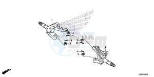 TRX250TEG TRX250T Europe Direct - (ED) drawing KNUCKLE