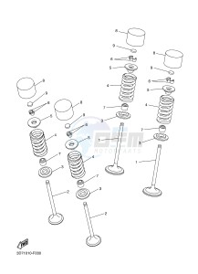 WR250R (32DT 32DS 32DU) drawing VALVE