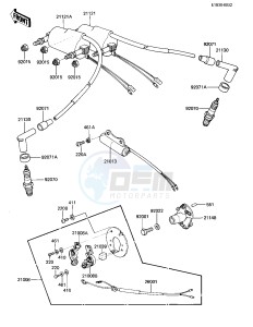 KZ 305 B [CSR BELT] (B1) [CSR BELT] drawing IGNITION