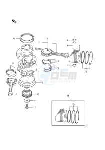 DF 200 drawing Crankshaft