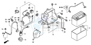 TRX400EX SPORTRAX 400EX drawing BATTERY (TRX400EX8)