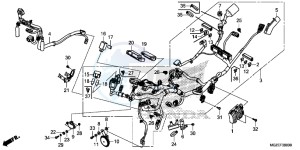 CB500FAF CB500F UK - (E) drawing WIRE HARNESS