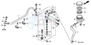 CB600FC drawing REAR BRAKE MASTER CYLINDER (CB600F/ F3)