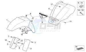 Scarabeo 250 Light e3 drawing Front body I