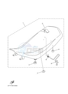 YFM350 YFM35RB RAPTOR 350 (1BS8 1BS7) drawing SEAT