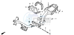 PK50 drawing FRAME BODY