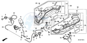 CBR1000RR9 UK - (E / MME) drawing AIR INTAKE DUCT/SOLENOID VALVE