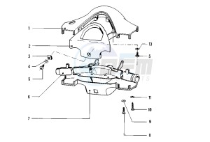 FL2 HP 50 drawing Handlebar cover