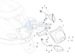 GTS 300 HPE 4T-4V IE ABS E4 (EMEA) drawing Rear headlamps - Turn signal lamps