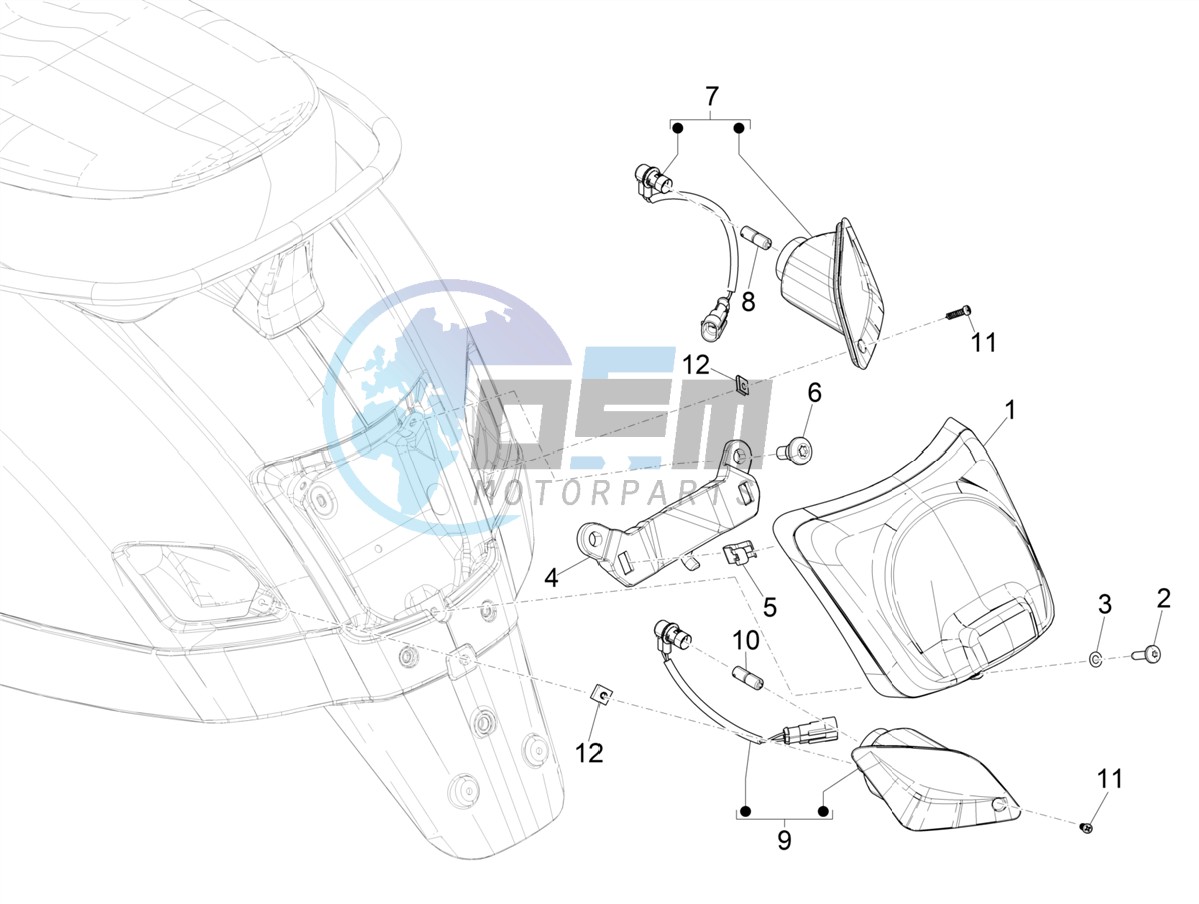 Rear headlamps - Turn signal lamps