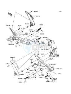 ER-6n ABS ER650B8F GB XX (EU ME A(FRICA) drawing Footrests