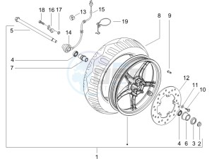 Runner 200 VXR 4t drawing Front wheel