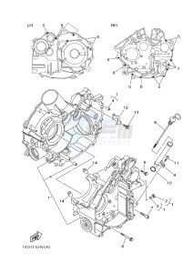 YXM700E YXM700PE MP 700 EPS (1XPC) drawing CRANKCASE