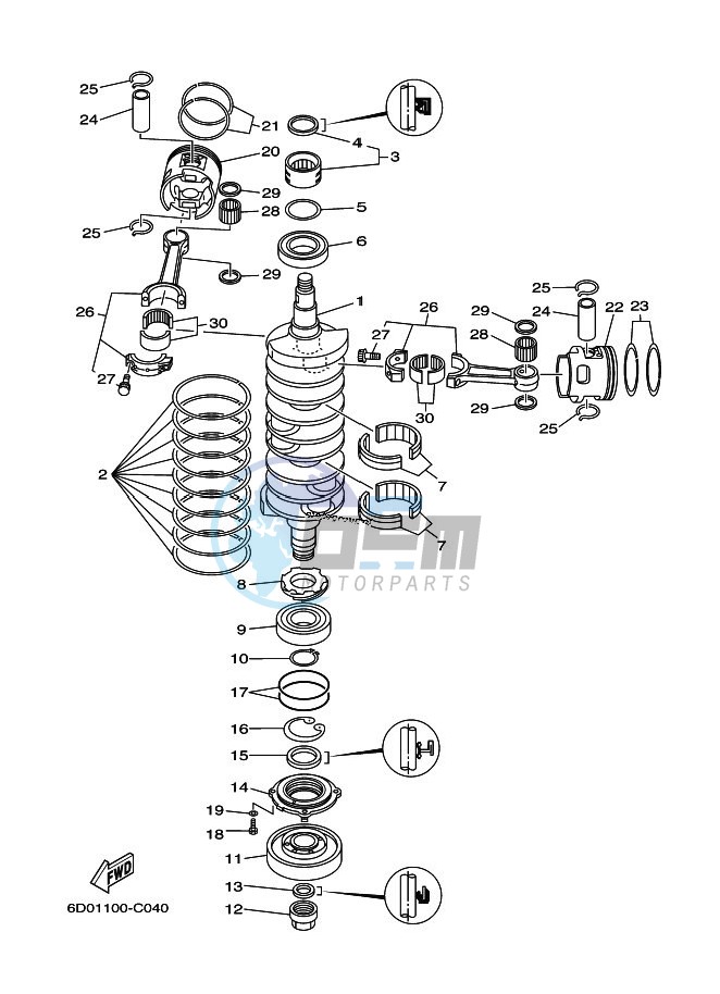 CRANKSHAFT--PISTON