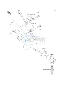 KX 250 R [KX250] (R1) R1 drawing IGNITION SYSTEM