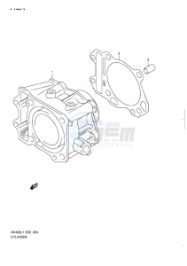 AN400 ABS BURGMAN EU drawing CYLINDER