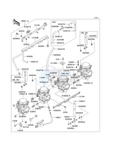 ZG 1000 A [CONCOURS] (A15-A19) [CONCOURS] drawing CARBURETOR