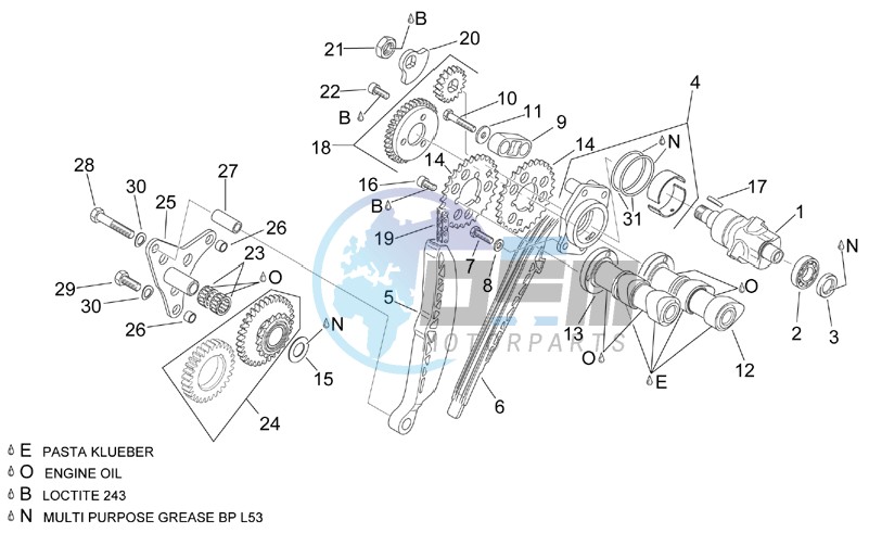 Rear cylinder timing system