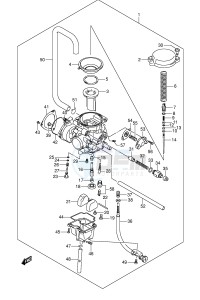 LT-Z250 (E19) drawing CARBURETOR