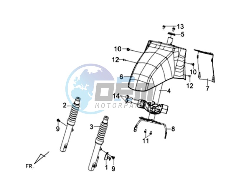 YOKE / FRONT FORK / STEERING HEAD BEARING