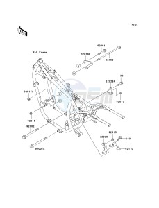 EN 500 C [VULCAN 500 LTD] (C10) C10 drawing ENGINE MOUNT