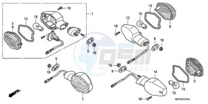 CB1300SA9 Europe Direct - (ED / ABS BCT MME TWO TY2) drawing WINKER (CB1300S/CB1300SA)