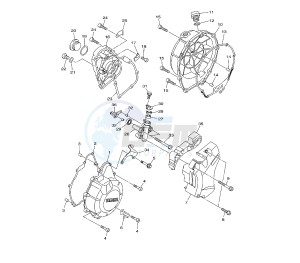 XJ6-N 600 drawing CRANKCASE COVER 1