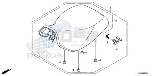 TRX500FE1F TRX500F Europe Direct - (ED) drawing SEAT