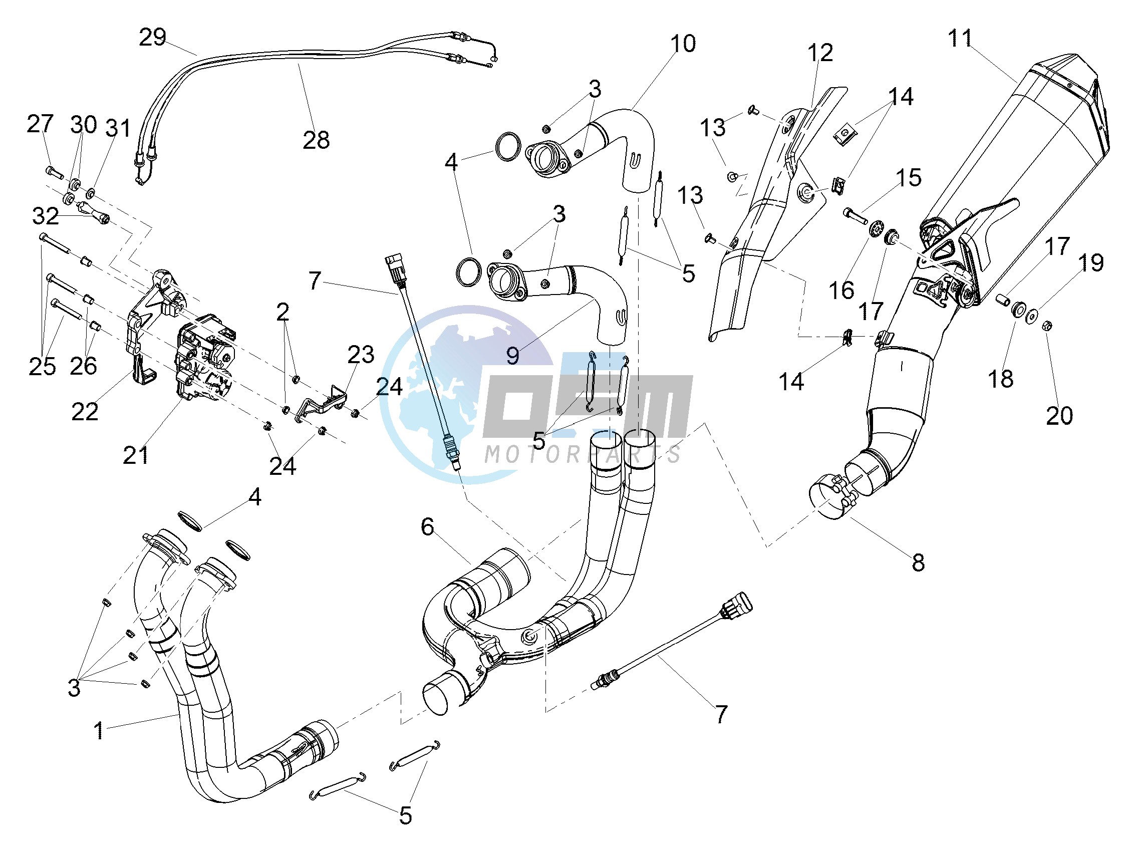 Exhaust pipe I