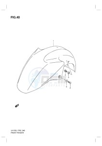 UH125 BURGMAN EU drawing FRONT FENDER