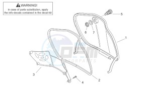 Scarabeo 50 2t (eng. Minarelli) drawing Central body I - Glove comp.door