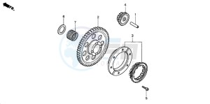 TRX350FM FOURTRAX 350 4X4ES drawing STARTING GEAR