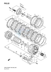 GSX-R1000 (E3-E28) drawing CLUTCH